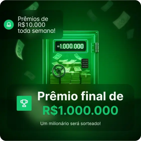 Prêmio final de R$ 1.000.000